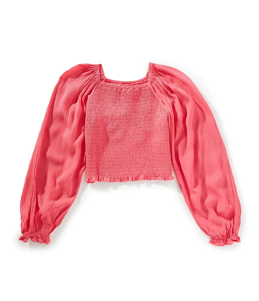 Chelsea & Violet Little Girls Long Sleeve Smocked Top