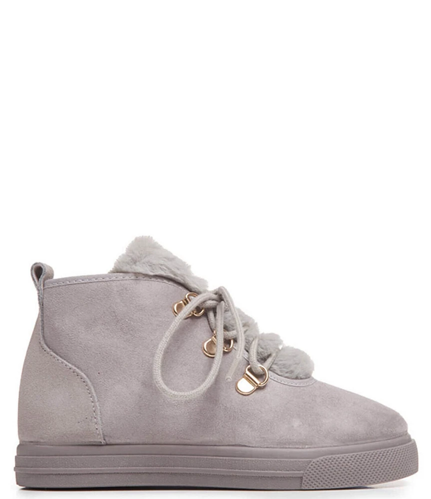 childrenchic Boys' Suede Lace Up Booties (Infant)
