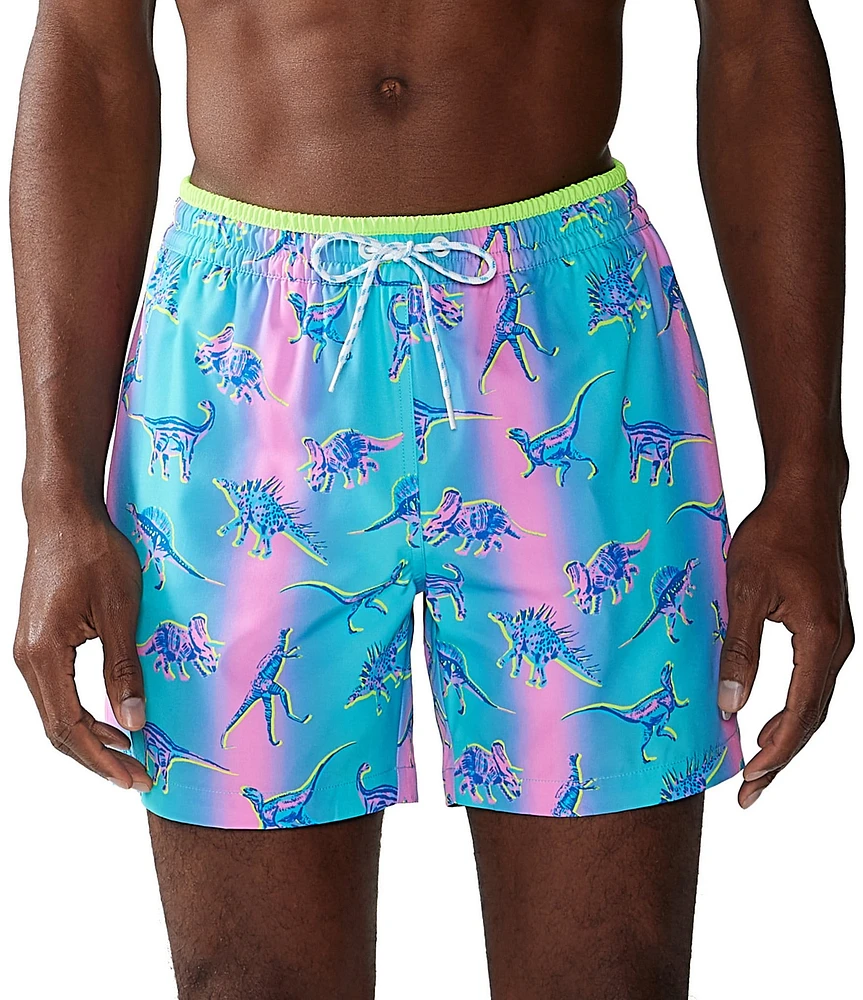 Chubbies Dino Delights Classic 5.5#double; Inseam Swim Trunks