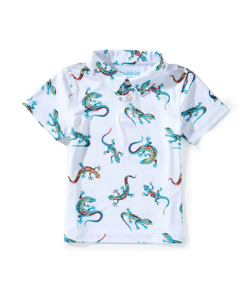 Chubbies Little Boys Blizzard Lizard Performance Polo Shirt