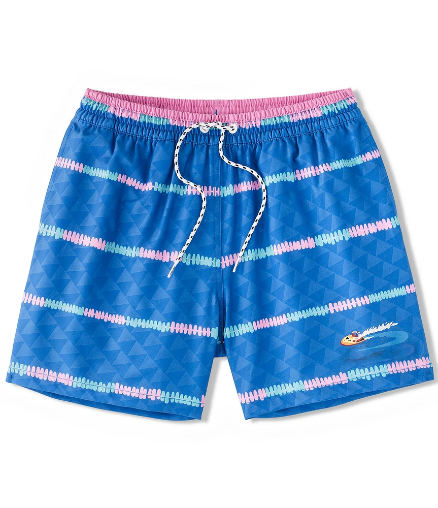 Chubbies Playing Hookies 5.5#double; Embossed Classic Swim Trunks