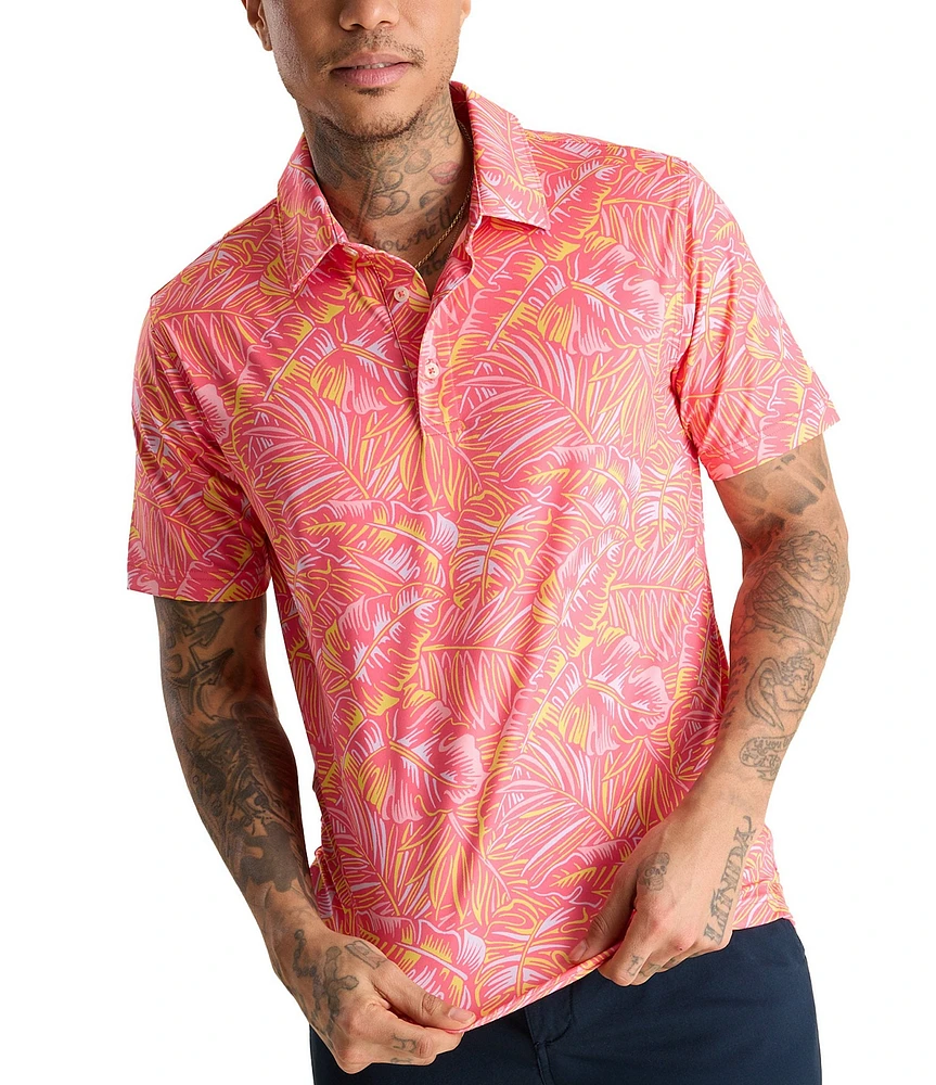 Chubbies Short Sleeve Raz-Matazz Performance Polo Shirt