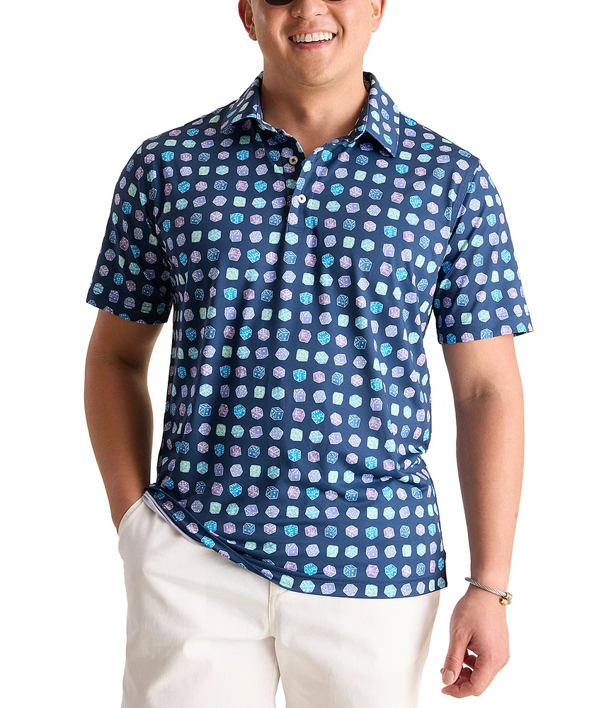 Chubbies Sugar, Spice & Everything Dice Performance Polo Shirt