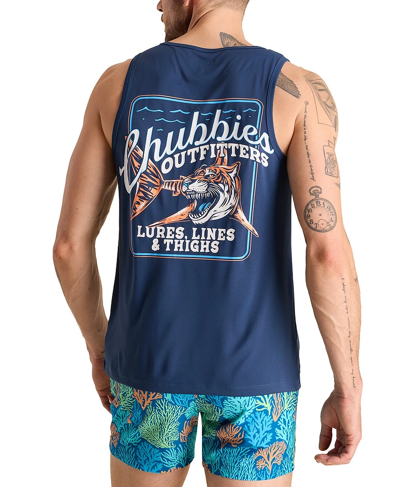 Chubbies Surf Skin Sun UV Protection Graphic Tank Top