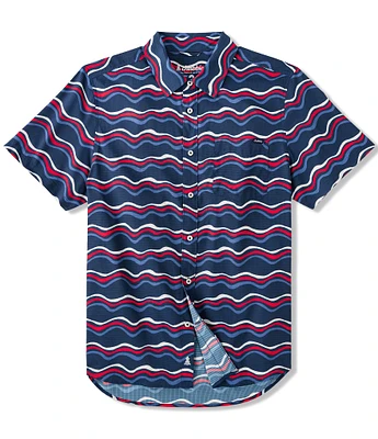 Chubbies The Sea To Shining Sea Short Sleeve Printed Woven Shirt