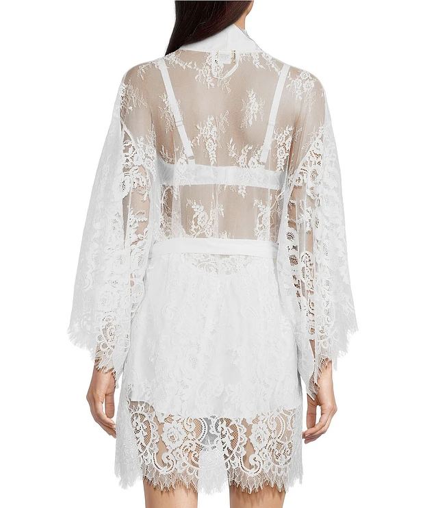 Cinema Etoile Satin Eyelash Lace Sweetheart Neck 3/4 Sleeve A-Line Babydoll & Robe Set | Brazos Mall Cinema Etoile Satin Eyelash Lace Sweetheart Neck 3/4 Sleeve A-Line Babydoll & Robe Set | Brazos Mall