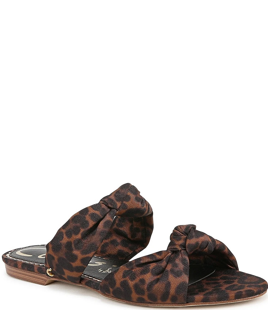 Circus NY by Sam Edelman Marissa Leopard Print Knotted Slide Sandals