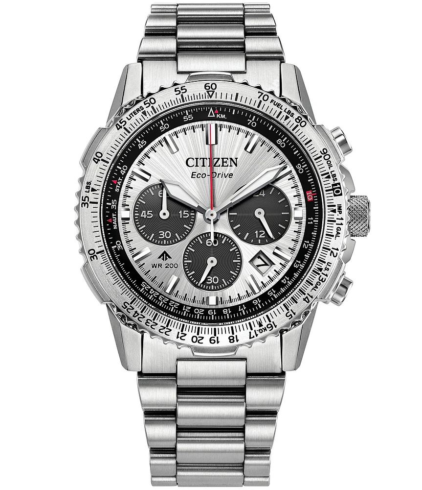 Citizen Men's Navihawk Chronograph Stainless Steel Bracelet Watch