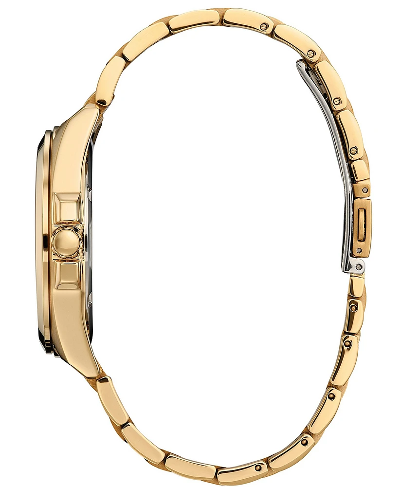 Citizen Men's Peyton Three Hand Gold Stainless Steel Bracelet Watch
