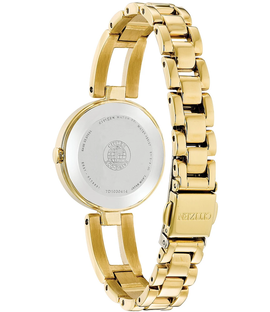 Citizen Women's Axiom Three Hand Gold Stainless Steel Champagne Dial Bracelet Watch
