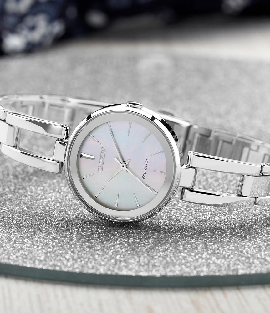 Citizen Women's Axiom Three Hand Stainless Steel Bracelet Watch