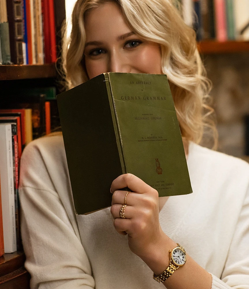 Citizen Women's Classic Coin Edge Three Hand Gold Stainless Steel Bracelet Watch