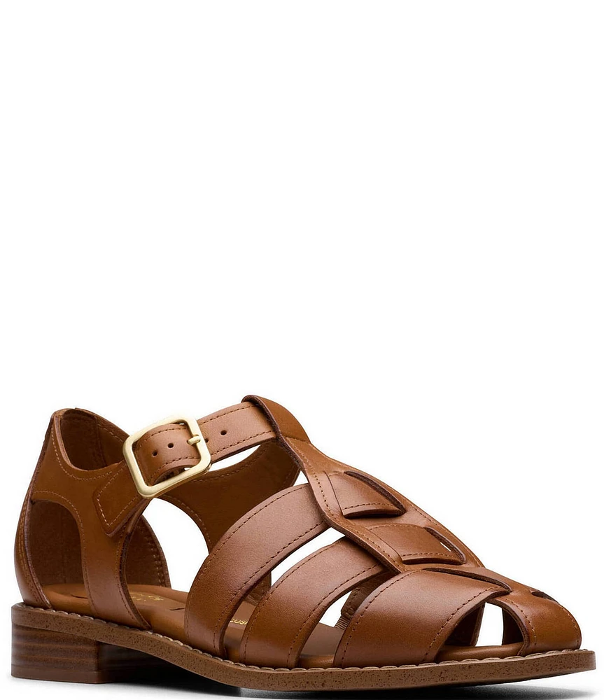 Clarks Signature Hana Sun Leather Fisherman Sandals
