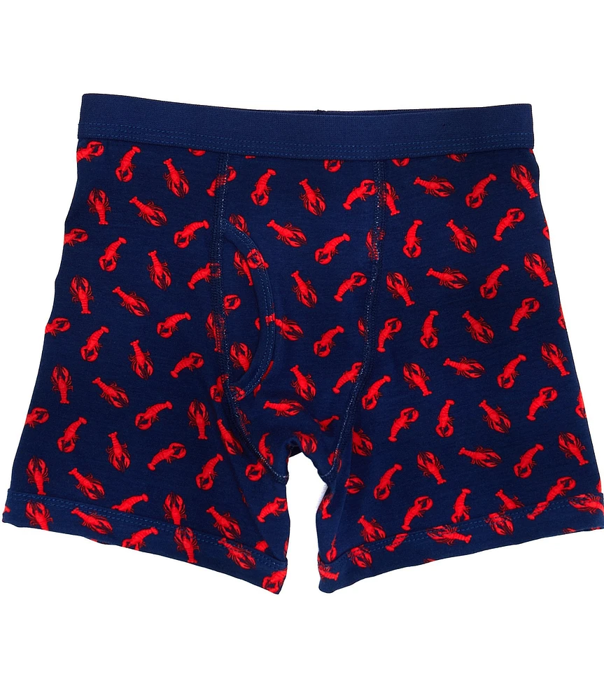 Class Club Big Boys Lobster Print Boxer Briefs