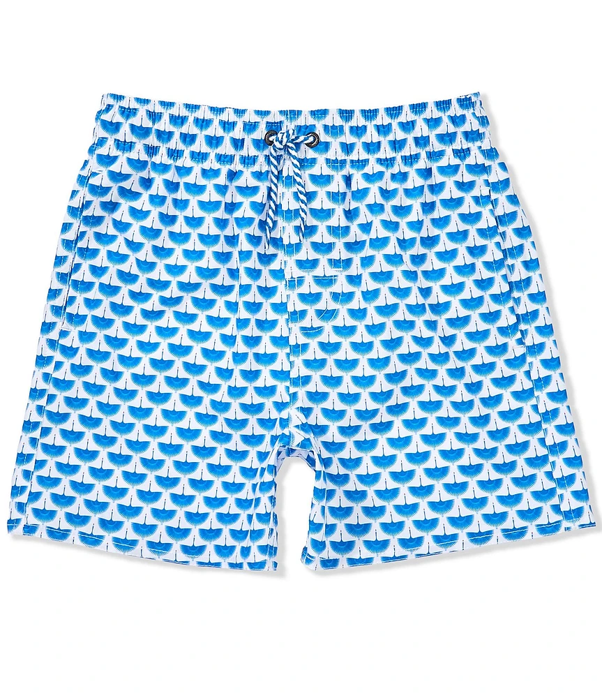 Class Club Big Boys Blue Cranes Swim Trunks
