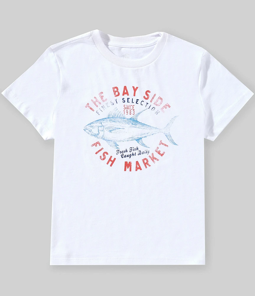 Class Club Big Boys Fish Market Screen Print Graphic T-Shirt