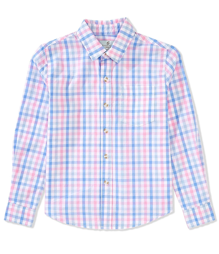 Class Club Big Boys Grid Woven Shirt
