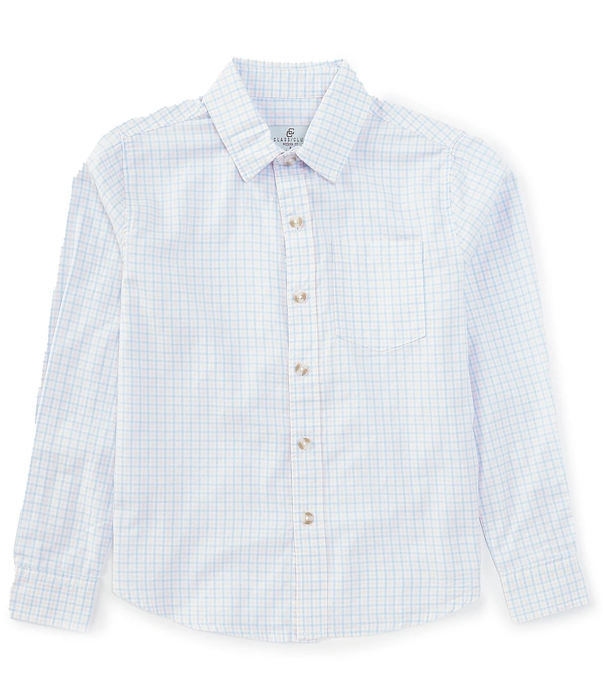 Class Club Big Boys Light Plaid Sportshirt