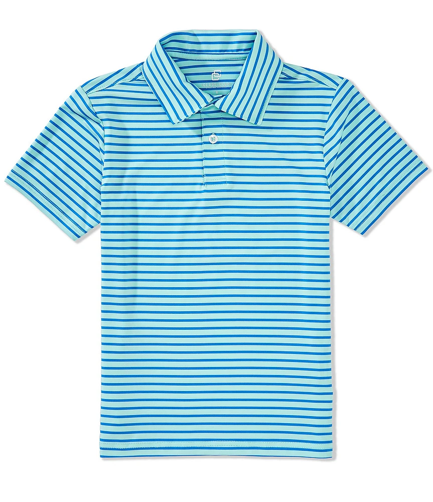 Class Club Big Boys New Synthetic Stripe Polo Shirt