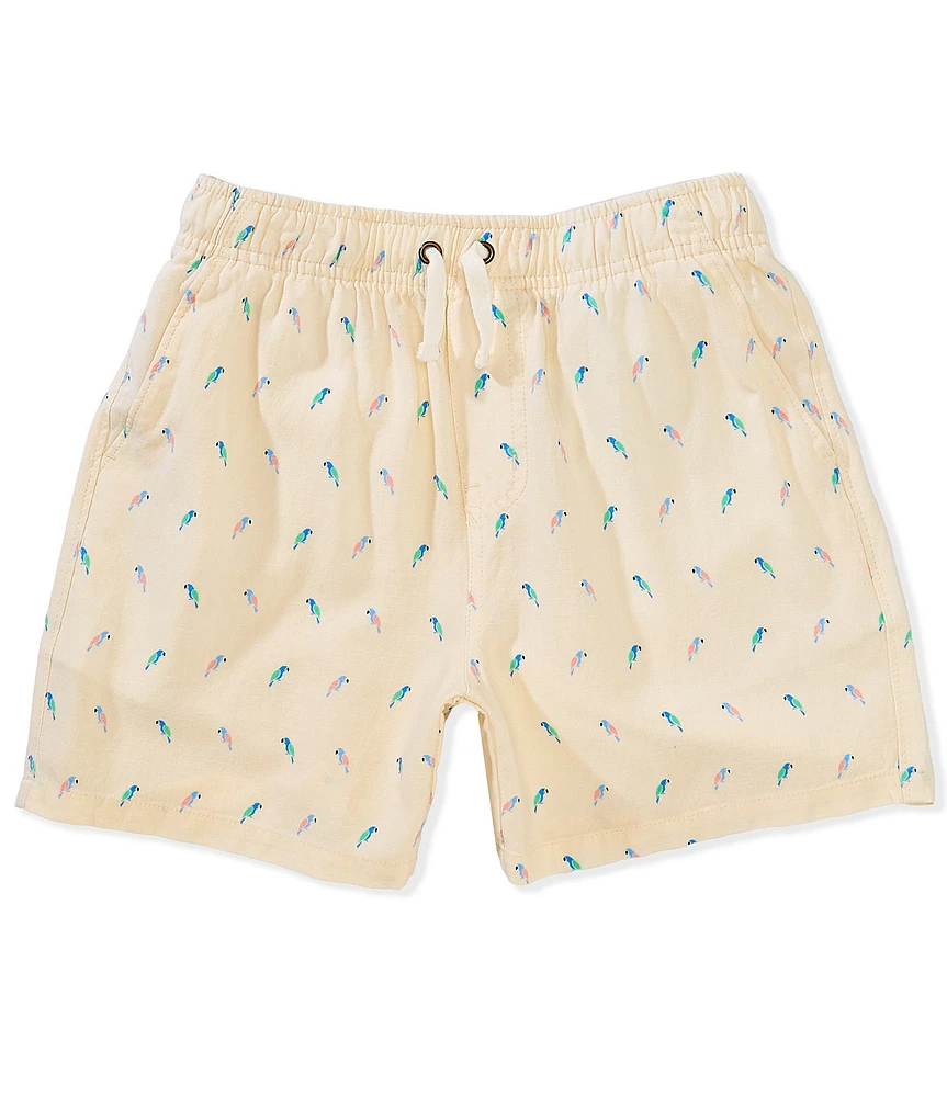 Class Club Big Boys Parrot Linen Shorts
