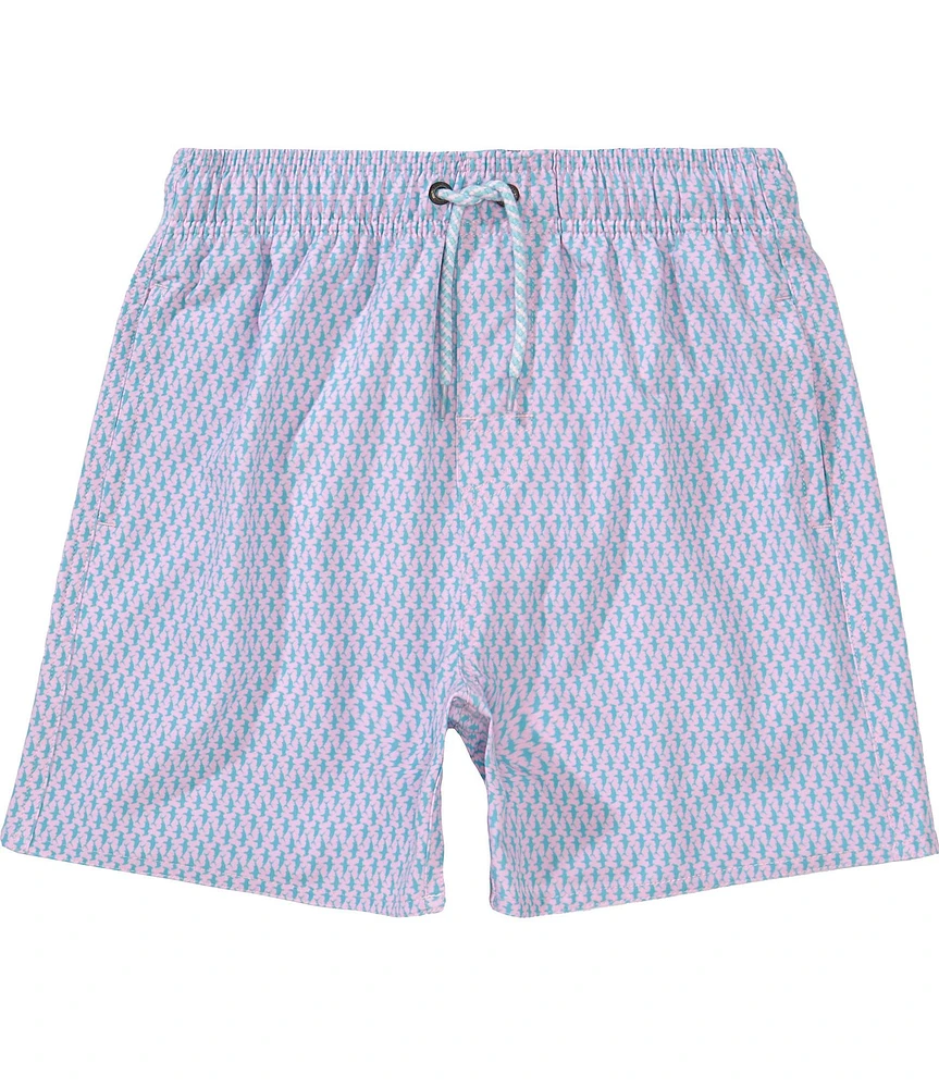 Class Club Big Boys Vertical Sharks Swim Trunks