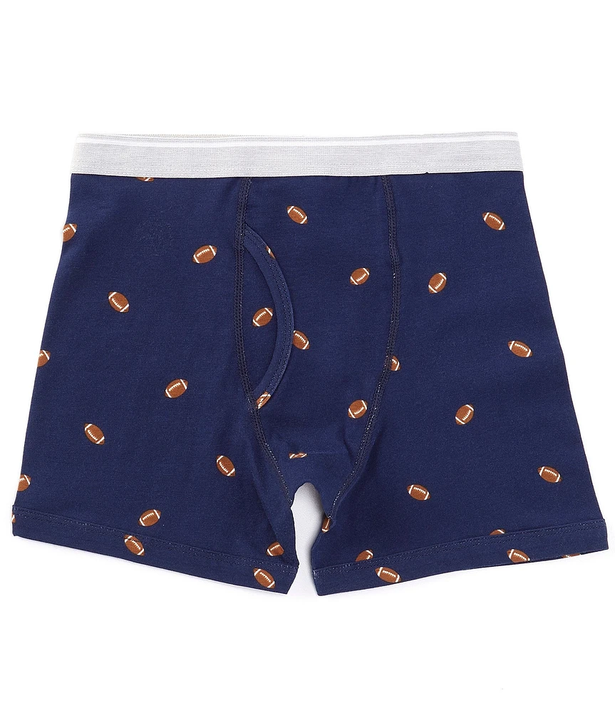 Class Club Boys Football Print Boxer Briefs