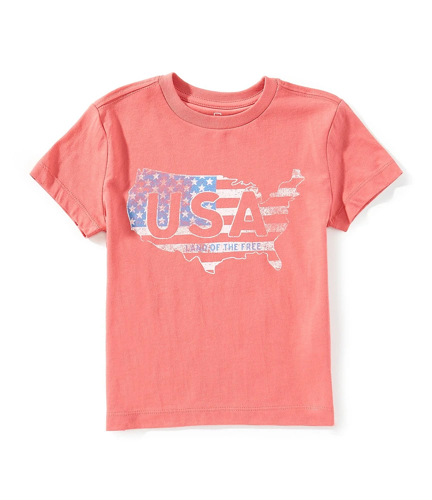 Class Club Little Boys Land Of The Free USA T-Shirt