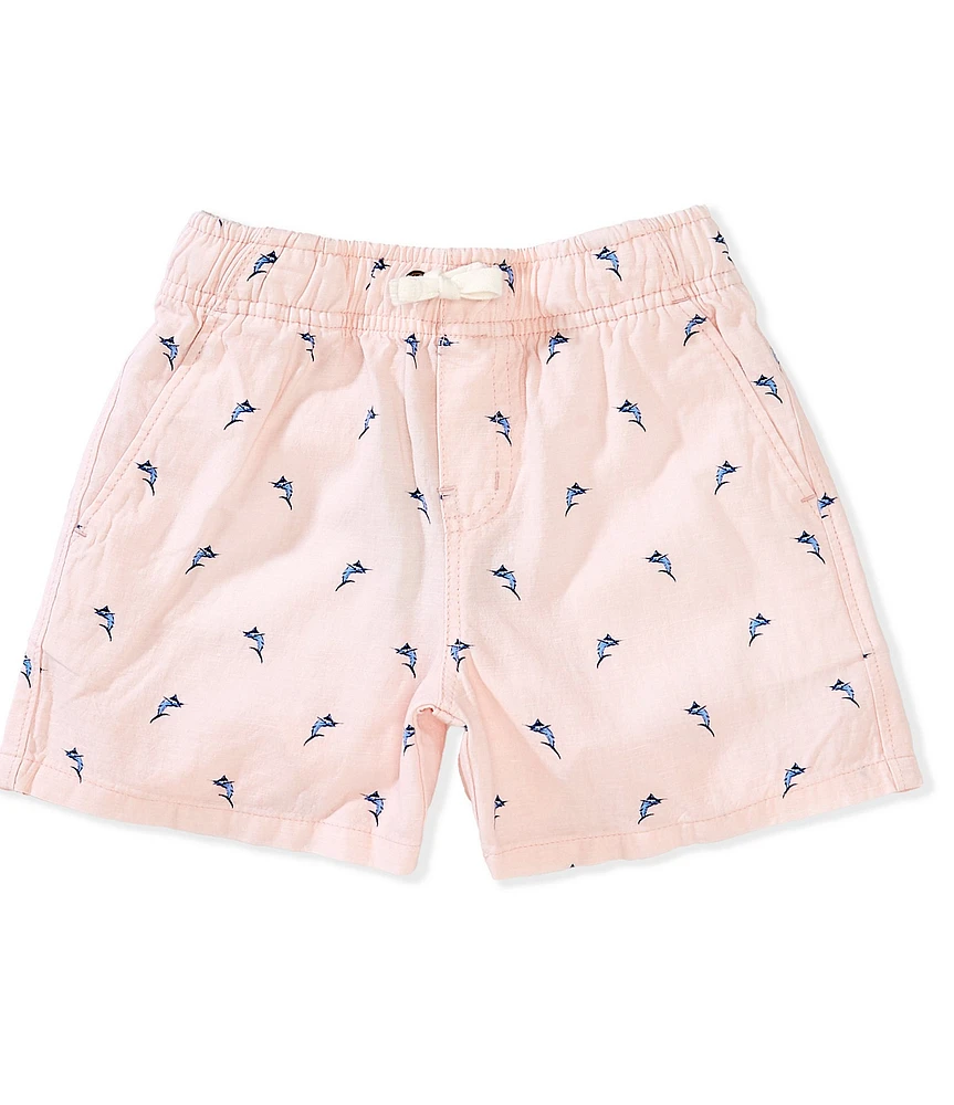 Class Club Little Boys Swordfish Pocket Drawstring Elastic Waist Shorts