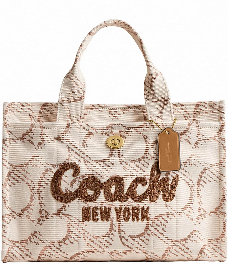 COACH Signature Canvas Cargo Tote Bag