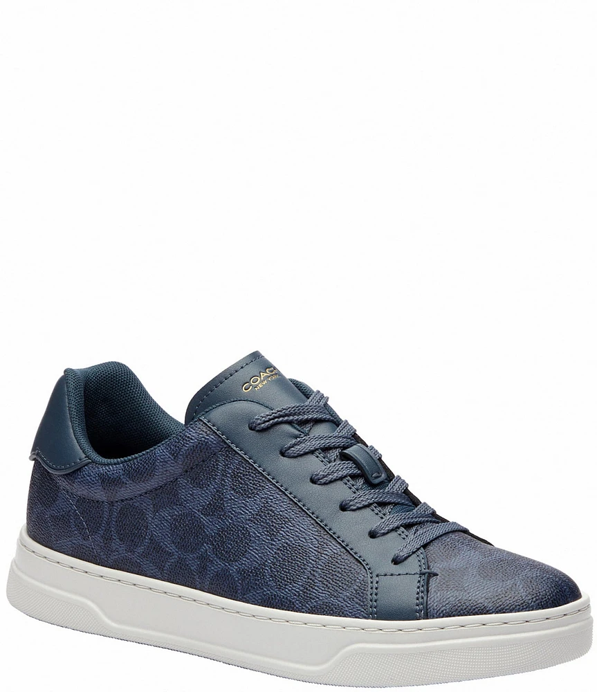 COACH Women's High Line Signature Logo Canvas Sneakers