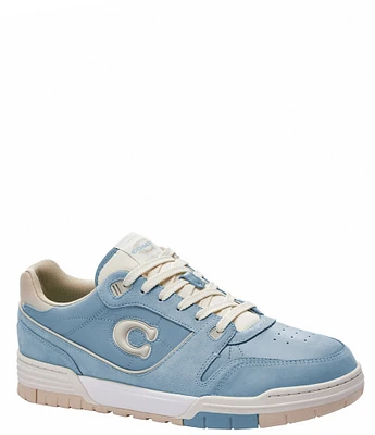 COACH Men's Soho Suede and Leather Lace Up Sneakers