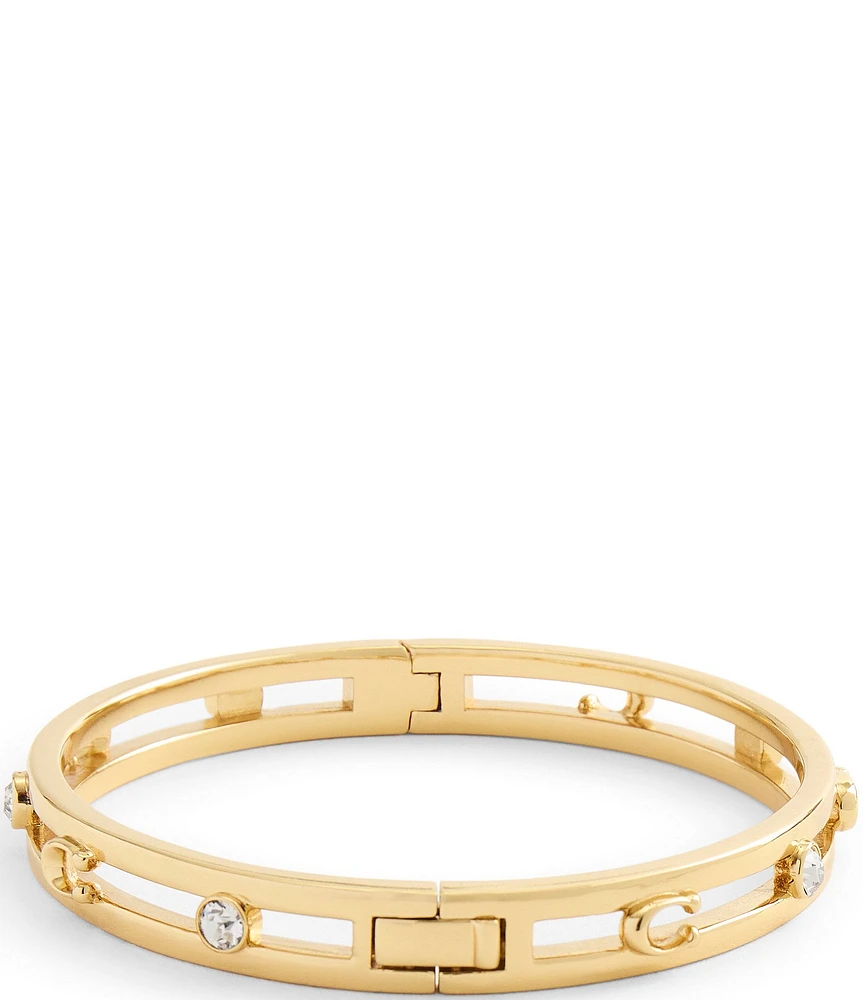 COACH Signature C Open Hinge Bracelet