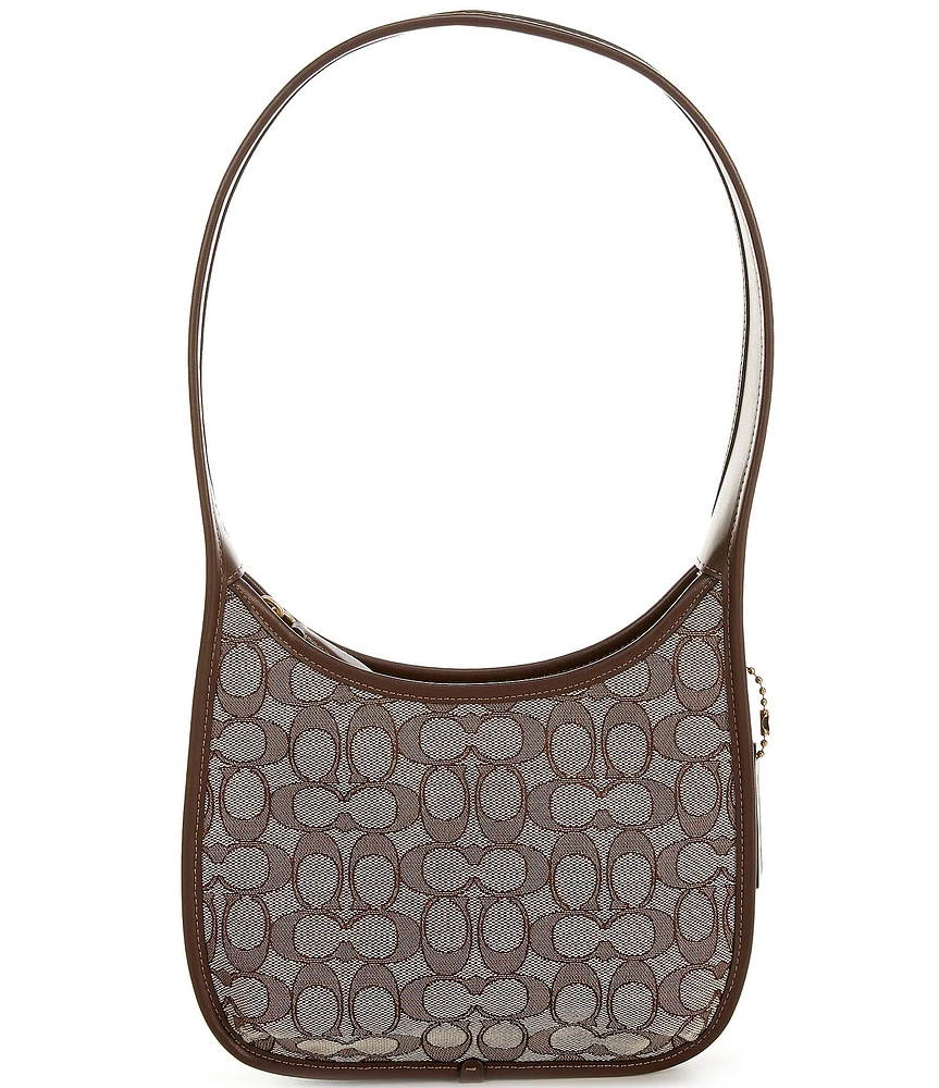 COACH Signature Jacquard Curve Shoulder Bag