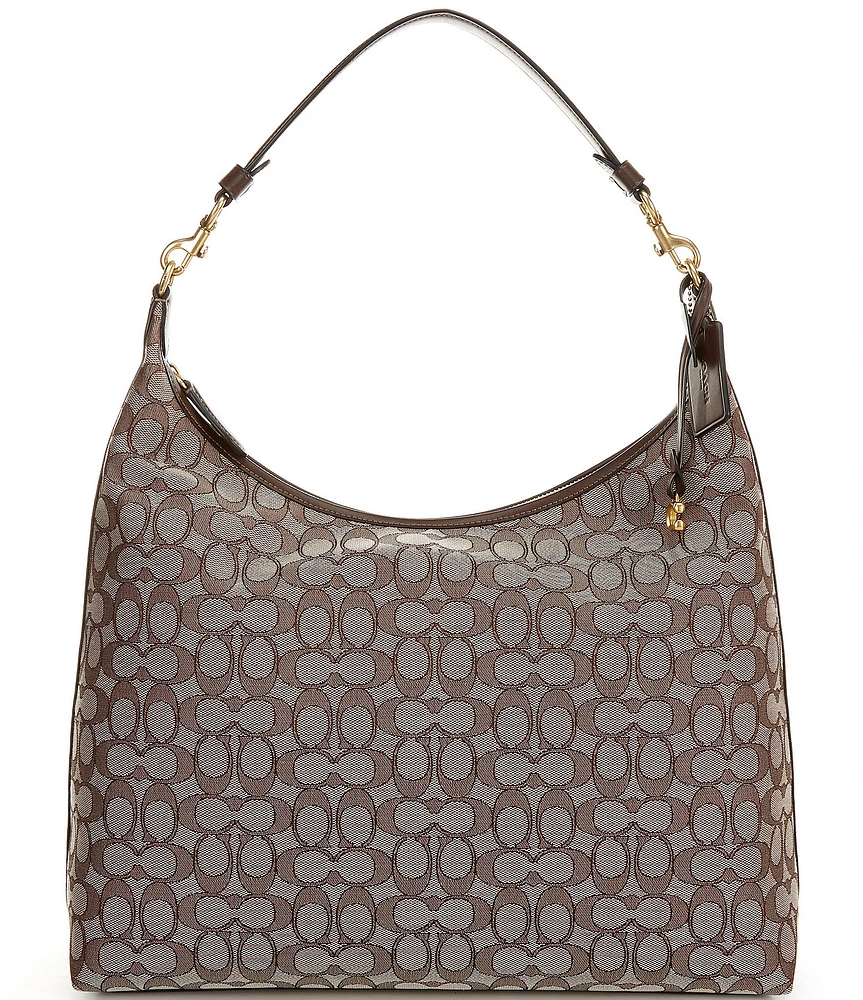 COACH Signature Jacquard Juliet 38 Shoulder Bag