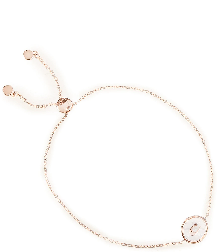 COACH Signature Mother Of Pearl Coin Adjustable Bracelet
