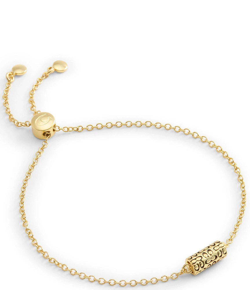 COACH Signature Quilted Tube Adjustable Bracelet