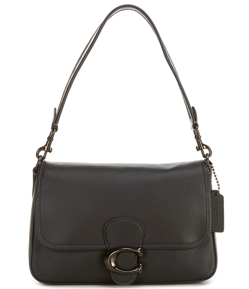 COACH Soft Tabby Black Hardware Shoulder Bag
