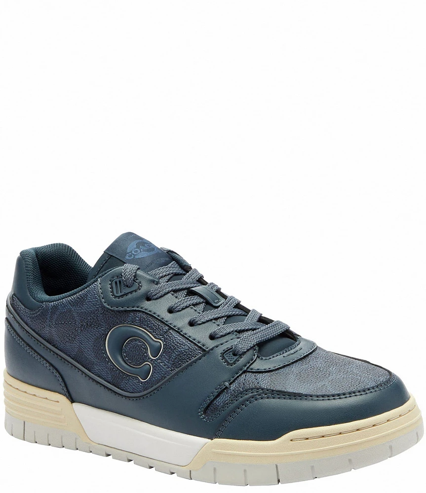 COACH Soho Signature C Logo Canvas Lace Up Sneakers