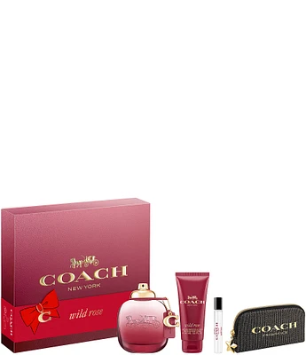 COACH Wild Rose Eau de Parfum Fragrance 4-Piece Gift Set