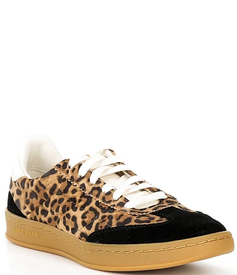 Cole Haan Breakaway Grand Pro Leopard Print Lace-Up Sneakers