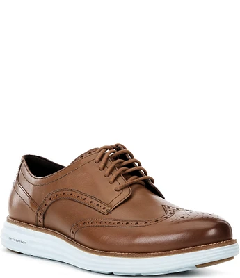 Cole Haan Men's ØriginalGrand Remastered Leather Brogue Detail Wingtip Oxfords