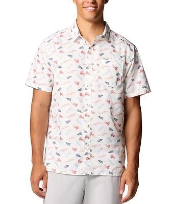 Columbia PFG Super Slack Tide Short-Sleeve Printed Woven Shirt