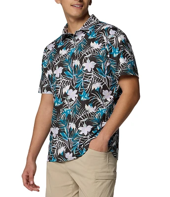 Columbia Super Slack Tide II Stretch Short Sleeve Polo Shirt