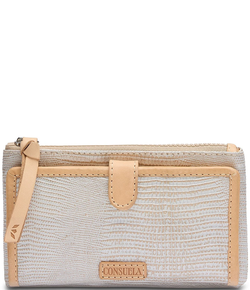 Consuela Celeste Contrast Trim Slim Wallet