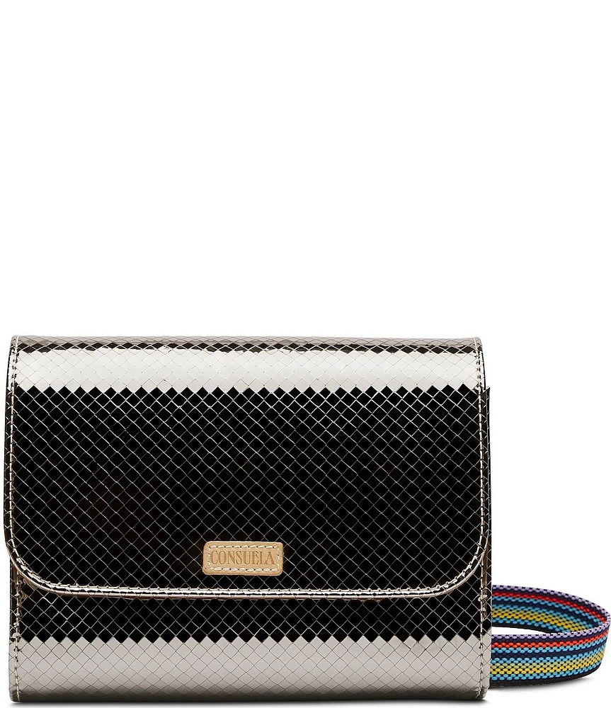 Consuela Kyle On The Town Mirrored Metallic Crossbody Bag