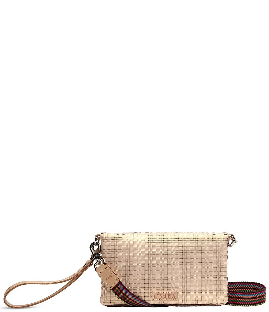 Consuela Pearl Uptown Woven Crossbody Wallet Wristlet