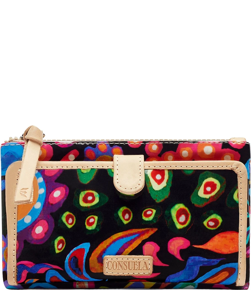 Consuela Sophie Abstract Contrast Trim Slim Wallet