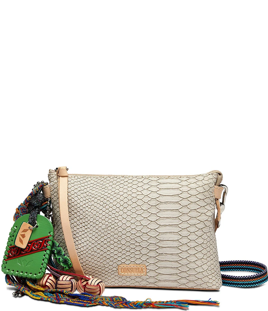 Consuela Thunderbird Midtown Embossed Snake Crossbody Bag