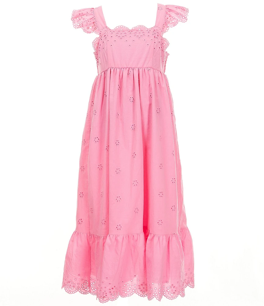 Copper Key Big Girls Eyelet Midi Dress