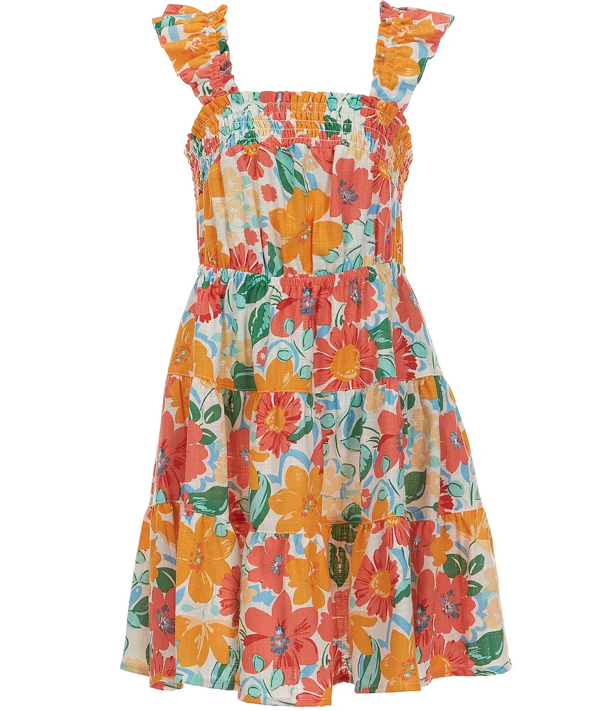 Copper Key Big Girls Floral Printed Dress